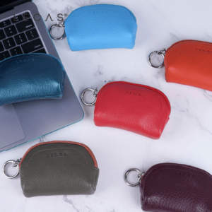 Wholesale Crescent Keychain Leather Wallet Manufacturing in Vietnam