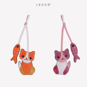 Wholesale Recycled Leather Cat Shaped Keychain Manufacturing In Vietnam