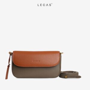 LECAS® Private Label Minimal Compact Leather Shoulder Bag